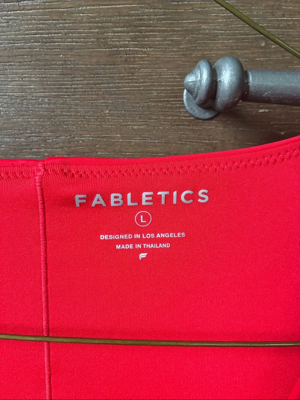 Fabletics Red Long-Sleeve Zip-Front swimsuit